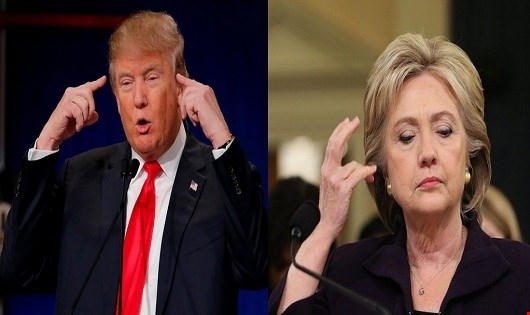“Cuộc đấu” quyết liệt giữa tỷ phú Trump và cựu ngoại trưởng Hillary