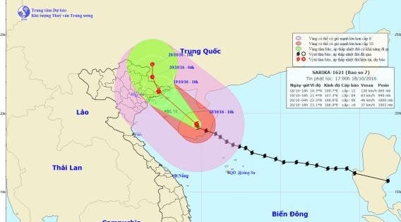 Dự báo thời tiết ngày 19/10: Bão số 7 áp sát Quảng Ninh - Hải Phòng