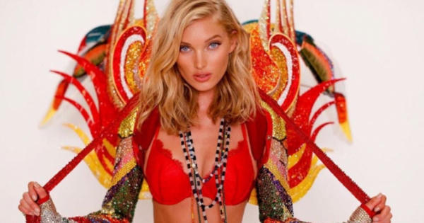 Thời trang Plus số 37: 265.000 viên pha lê dành cho bộ cánh của thiên thần Elsa Hosk tại Victoria's Secret 2017