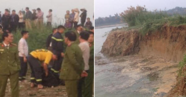 Hi hữu hai người đàn ông bị nước cuốn mất tích khi đang câu cá