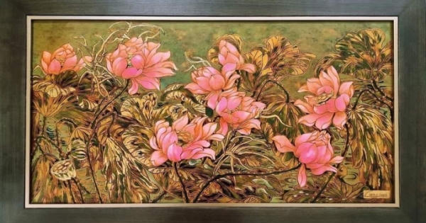 108 bức tranh sen dành tặng, tri ân người yêu mến Phật giáo