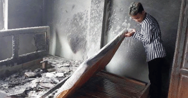 Lai Châu: Nghi án nam thanh niên bị ngáo đá thuê phòng rồi phóng hỏa đốt nhà nghỉ?
