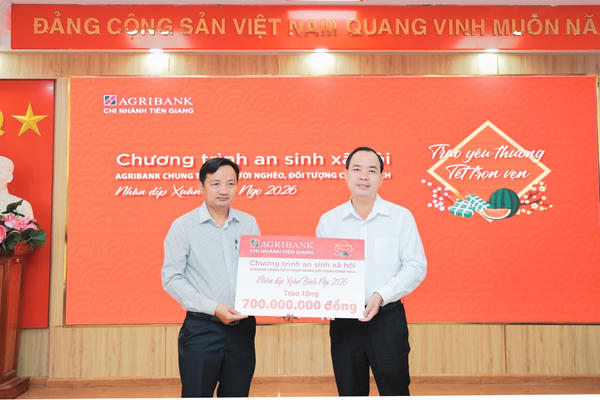 Agribank chi nhánh Tiền Giang hỗ trợ 700 triệu đồng chăm lo Tết cho người nghèo tại Đồng Tháp Agribank chi nhánh Tiền Giang hỗ trợ 700 triệu đồng chăm lo Tết cho người nghèo tại Đồng Tháp
