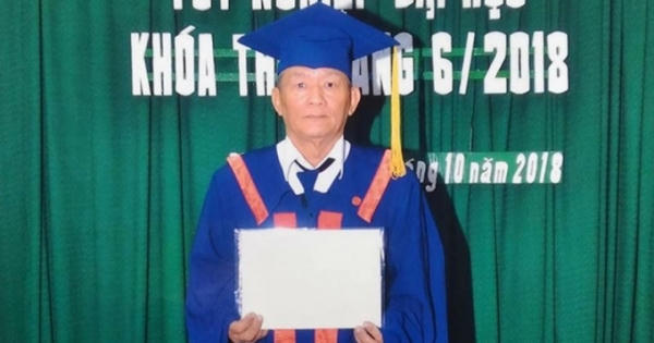 Ông lão sửa xe đạp chinh phục ước mơ cử nhân luật ở tuổi 70