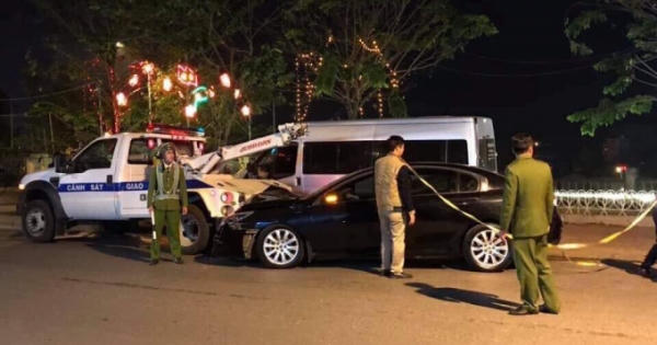 Tài xế say rượu gây tai nạn liên hoàn, một CSGT bị thương