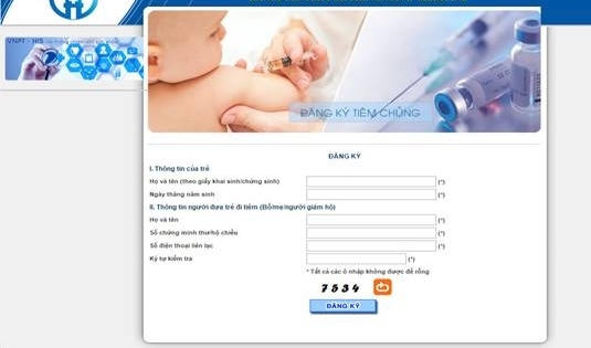 Ngày 31/5, Hà Nội tổ chức đăng ký tiêm chủng vắc xin 6 trong 1