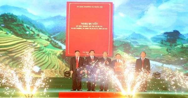 Sa Pa chính thức lên Thị xã