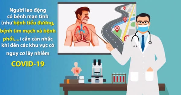 Bộ Y tế hướng dẫn 8 cách phòng dịch COVID-19 cho người lao động đến nơi có nguy cơ lây nhiễm cao