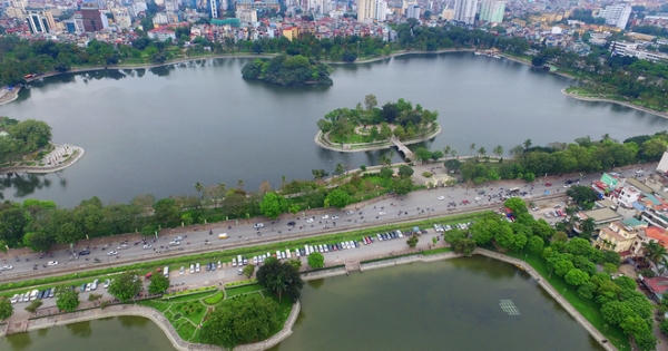 Ngắm những 'lá phổi' của Hà Nội từ trên cao