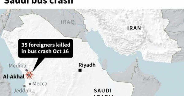 Không có người Việt trong vụ tai nạn xe bus ở Ả rập Xê-út Không có người Việt trong vụ tai nạn xe bus ở Ả rập Xê-út