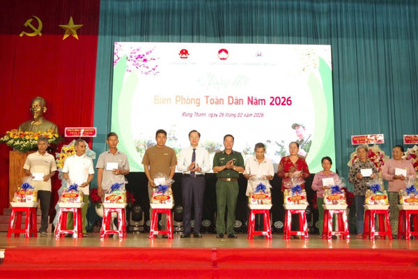 Tây Ninh: Tổ chức điểm Ngày hội Biên phòng toàn dân năm 2026 tại xã Đông Thành