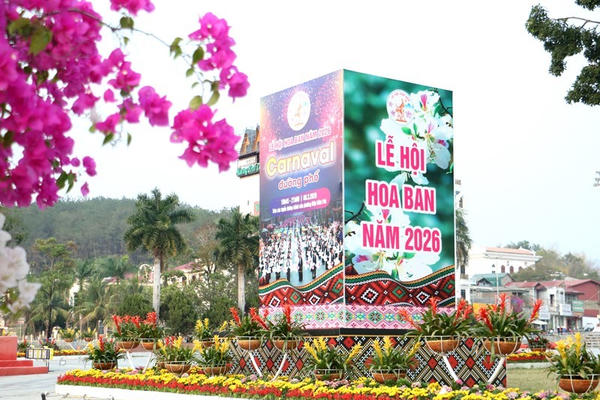 Lễ hội Hoa Ban Điện Biên 2026 diễn ra từ 6-12/3 với nhiều hoạt động văn hóa, du lịch