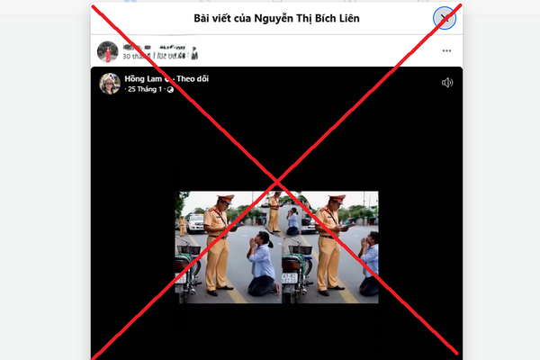 Công an xã Tam Sơn làm rõ vụ chia sẻ video giả mạo bằng AI làm ảnh hưởng uy tín lực lượng CSGT