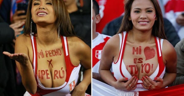 "Siêu nữ CĐV" tuyển Peru gây bão với lời hứa khỏa thân "Siêu nữ CĐV" tuyển Peru gây bão với lời hứa khỏa thân