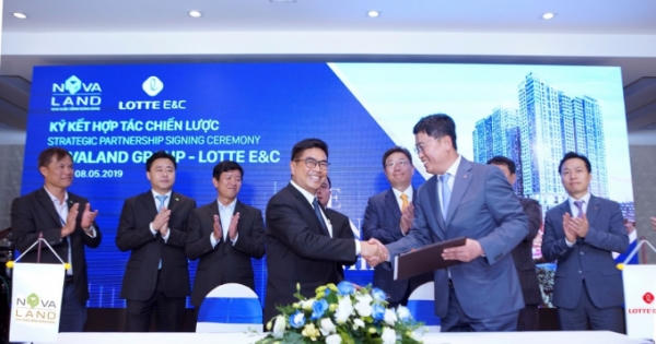 Novaland ký kết hợp tác chiến lược với nhà thầu xây dựng Lotte E&C