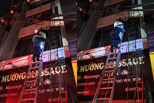 “5 phút vàng” kịp thời cứu người mắc kẹt trong đám cháy tại Hà Nội “5 phút vàng” kịp thời cứu người mắc kẹt trong đám cháy tại Hà Nội