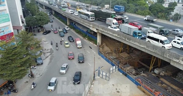 Cận cảnh những đoạn thi công đầu tiên hầm chui Lê Văn Lương