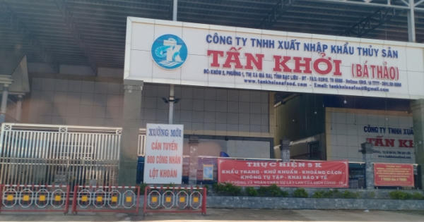 Bạc Liêu: 2 Công ty Thuỷ sản bị xử phạt vi phạm hành chính
