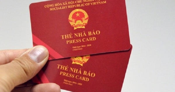 Cấp Thẻ nhà báo vào 2 đợt/năm