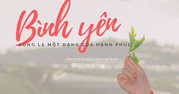 Bình yên sẽ trở lại