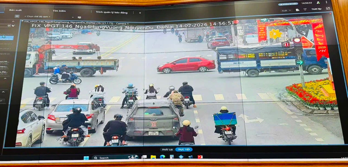 Phú Thọ: Trích xuất camera giám sát để xử phạt vi phạm giao thông