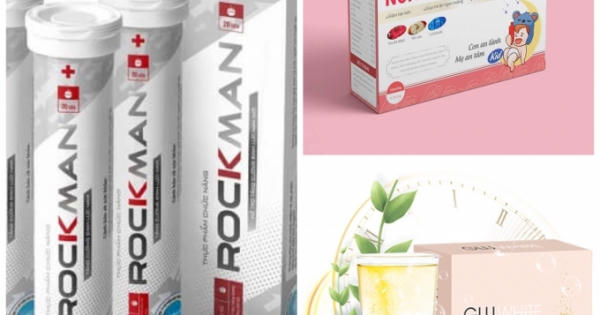 Thực phẩm bảo vệ sức khỏe Rockman, Gluwhite, Nori kid vi phạm luật quảng cáo