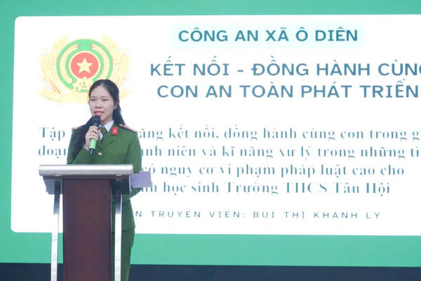 Công an xã Ô Diên (Hà Nội): Bảo đảm an ninh, trật tự gắn với giáo dục thế hệ trẻ