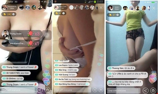 Nhức nhối “ổ mại dâm di động” trên Bigo Live