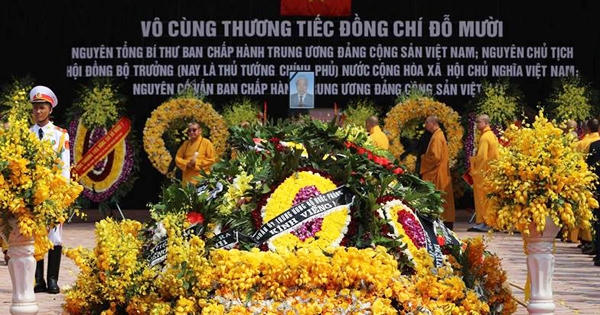 Lễ an táng nguyên Tổng Bí thư Đỗ Mười