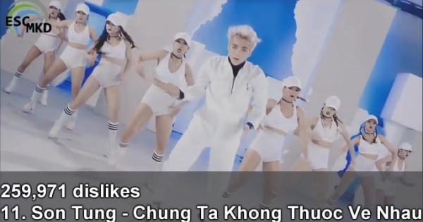Xôn xao MV Sơn Tùng nằm trong Top 50 Video nhiều người không thích nhất Xôn xao MV Sơn Tùng nằm trong Top 50 Video nhiều người không thích nhất