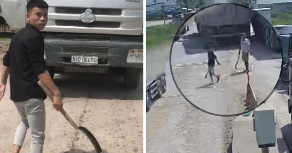 Tài xế đòi chém nhân viên trạm thu phí BOT vì bị yêu cầu mua vé