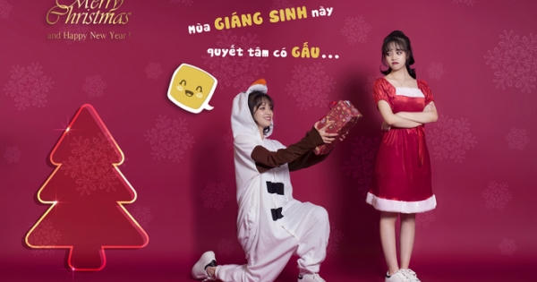 'Hot girl Lào Cai' Khánh Linh nhí nhố trong bộ ảnh đón Giáng sinh