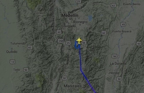 Clip máy bay chở CLB Chapecoense (Brazil) biến mất khỏi màn hình radar