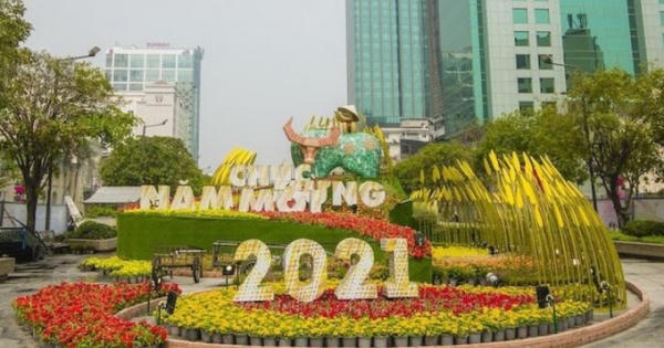 Đường hoa Nguyễn Huệ lần thứ 19 mang chủ đề "Xuân quê hương - Ấm tình nhân ái"