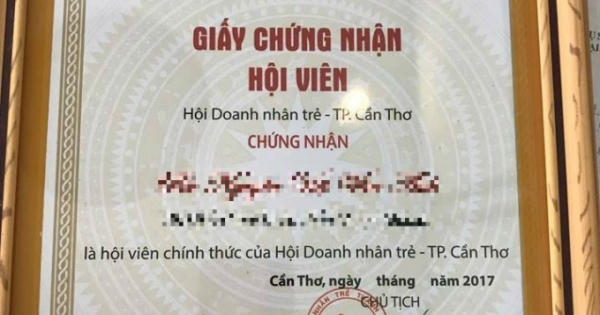 TP Cần Thơ: Hội Doanh nhân trẻ chứng nhận “bừa” cho hội viên?