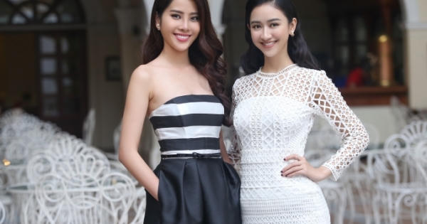 “Chị em” Hà Thu - Nam Em diện váy đối lập khoe nhan sắc yêu kiều