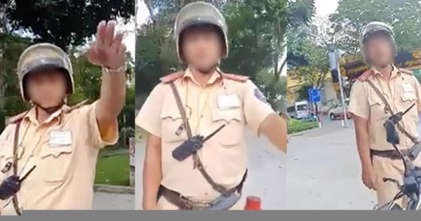 Bị tài xế phản ứng, CSGT ở TP.HCM chửi tục rồi lên xe đặc chủng phóng đi