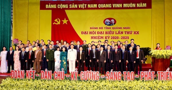 Bế mạc Đại hội đại biểu Đảng bộ tỉnh Quảng Ngãi khóa XX