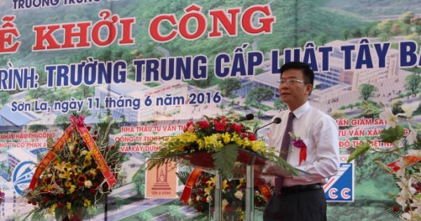 Khởi công xây dựng trường Trung cấp Luật Tây Bắc