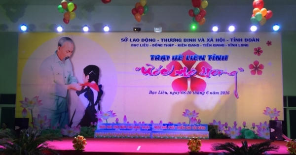 Bạc Liêu: Khai mạc trại hè liên tỉnh "Ước mơ hồng" 2016