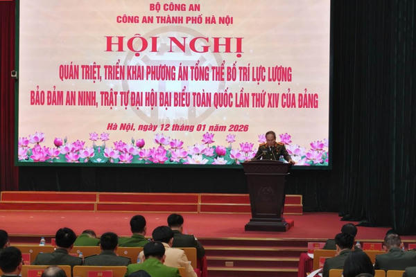 Công an Hà Nội triển khai phương án tổng thể đảm bảo an toàn Đại hội XIV của Đảng