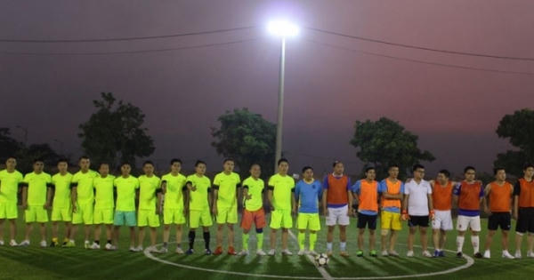 Tòa soạn Pháp luật Plus giao lưu bóng đá với UBND huyện Đông Anh