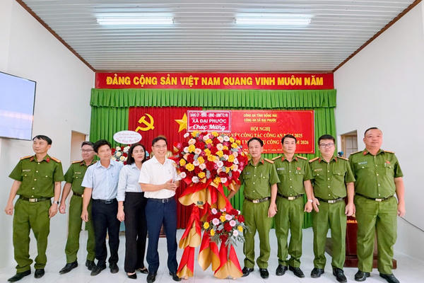 Công an xã Đại Phước tổng kết công tác năm 2025, quyết tâm hoàn thành nhiệm vụ 2026