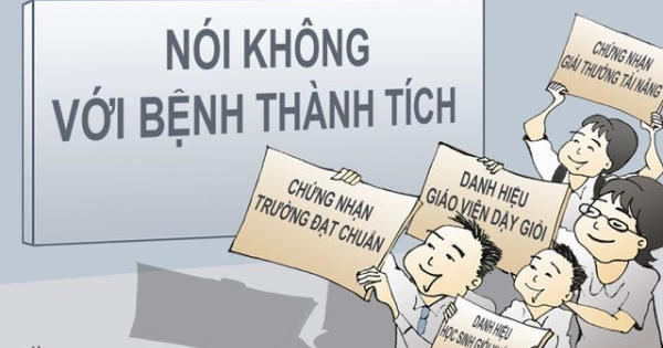 Thành tích nhưng đừng… dối trá!