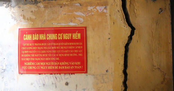 Hà Nội yêu cầu di dời người dân, tài sản khỏi chung cư cũ nguy hiểm