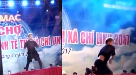 Hải Dương: Hãi hùng nhìn "Công chúa thủy tề" Tùng Sơn nhảy trên sân khấu