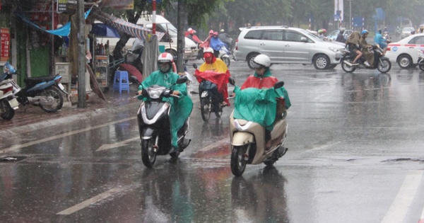 Không khí lạnh kết hợp nhiễu động gió Đông sau bão số 13 gây mưa to ở Bắc Bộ