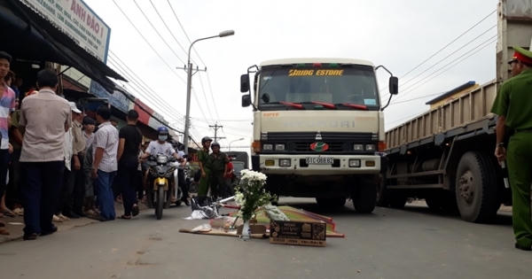 Truy tìm tài xế xe ben cán chết nữ sinh rồi bỏ trốn tại Bình Dương