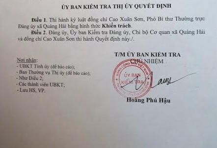 Quảng Bình: Phó Bí thư Đảng ủy xã bị tố khai man bằng cấp