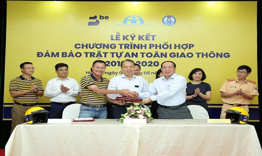 Ứng dụng gọi xe “be” tham gia chương trình phối hợp đảm bảo trật tự An toàn giao thông